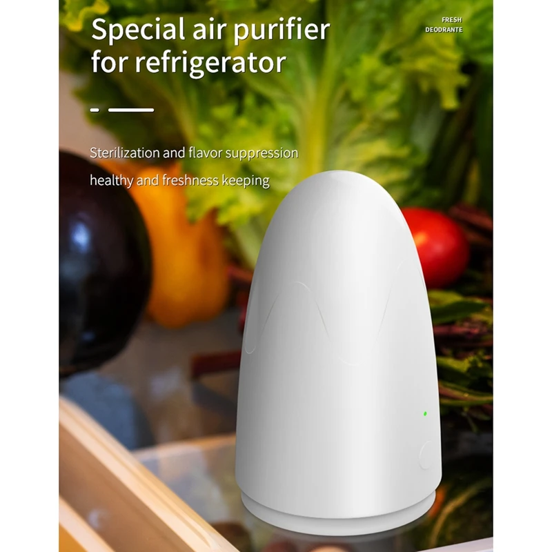 Ozone Air Purifier Fresh Deodorizer Fridge For Refrigerator Closets Pet Car Portable | Бытовая техника
