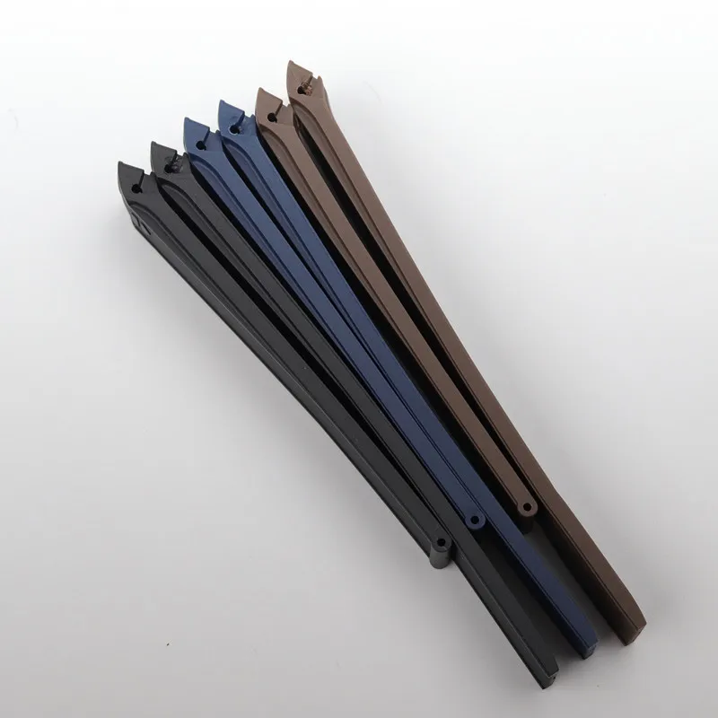 Ремешок для часов резиновый черный синий коричневый 22 мм | Наручные часы