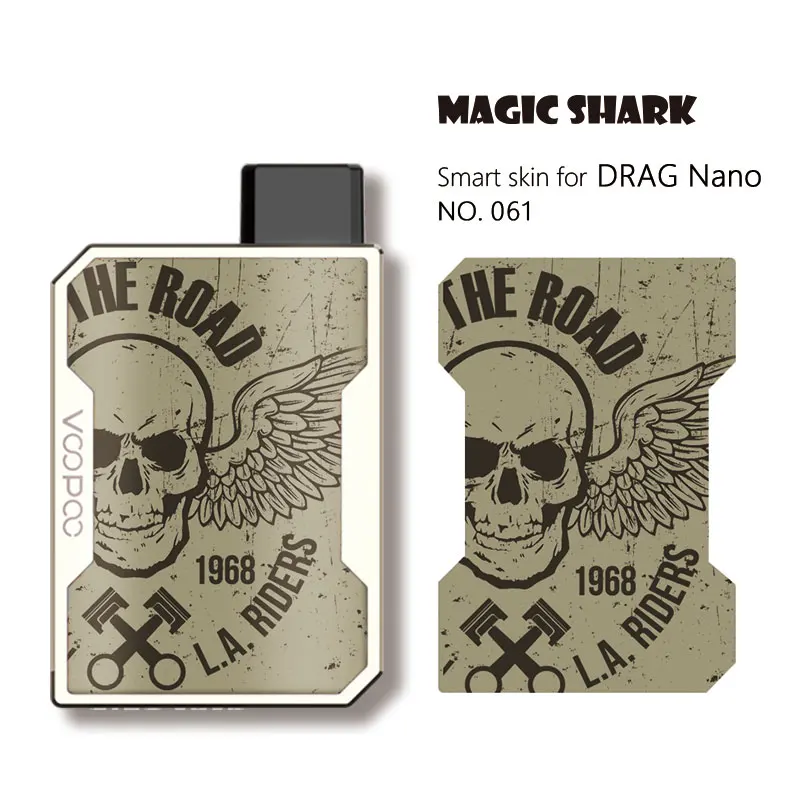 Чехол Magic Shark для вейпа модный мотоциклетный чехол из ПВХ с изображением листьев и