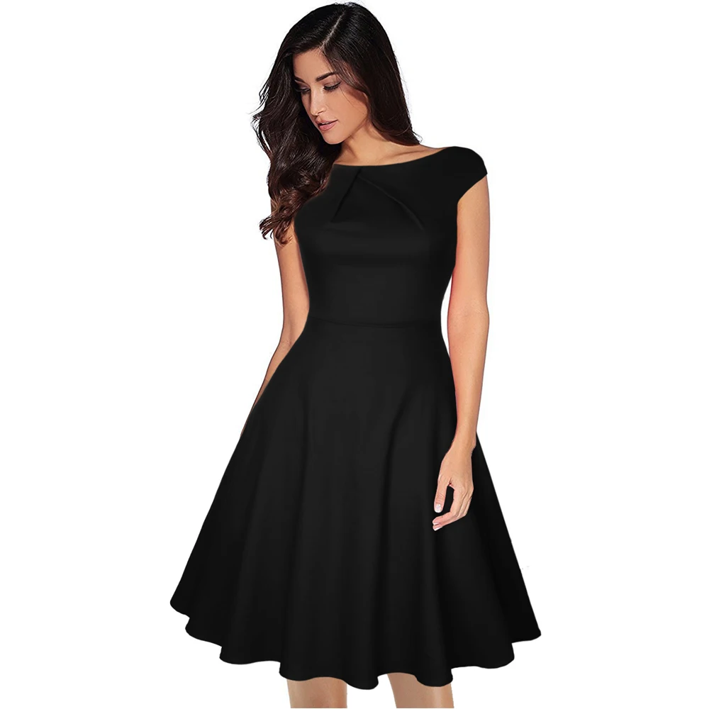 Платье-трапеция женское повседневное для работы и офиса элегантный