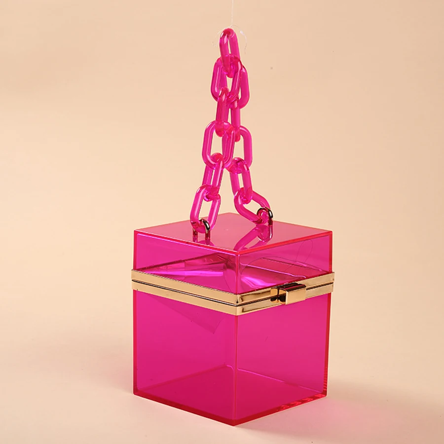 Прозрачные Акриловые клатчи для женщин сумка на плечо 2020 прозрачная акриловая