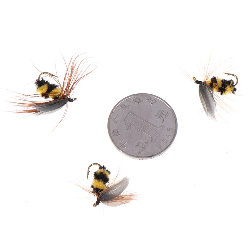 #10 Artificial Insect Bait Lure Bumble Bee Fly Trout Fishing Lures Bionic Honeybee | Спорт и развлечения
