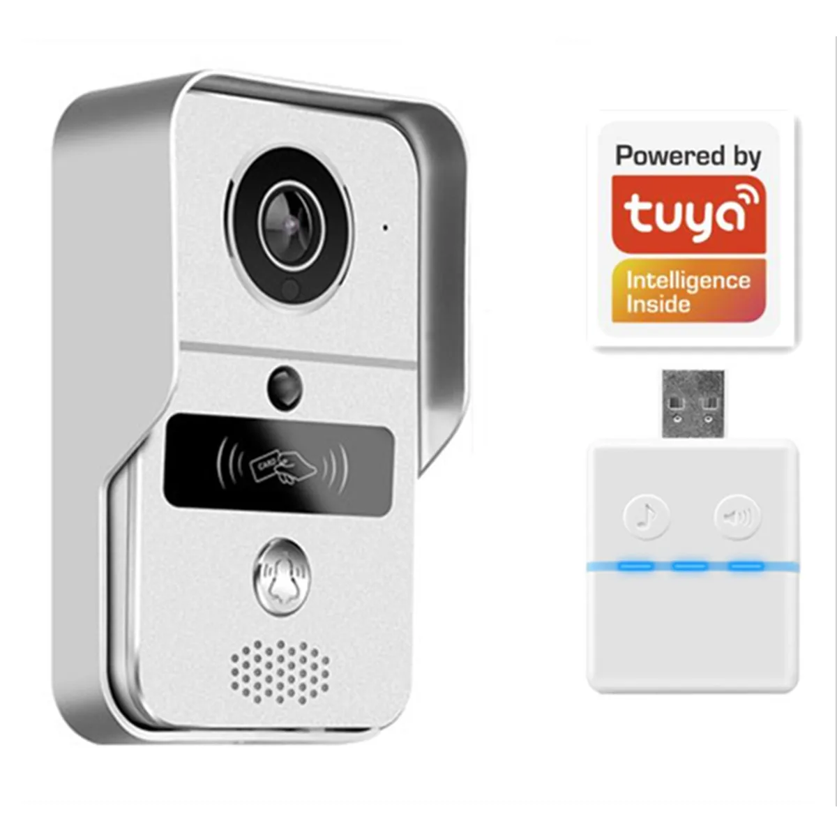 2MP 1080P Wireless WIFI IP Doorbell POE Video Door Phone Intercom System Doorviewer Peephole Viewer