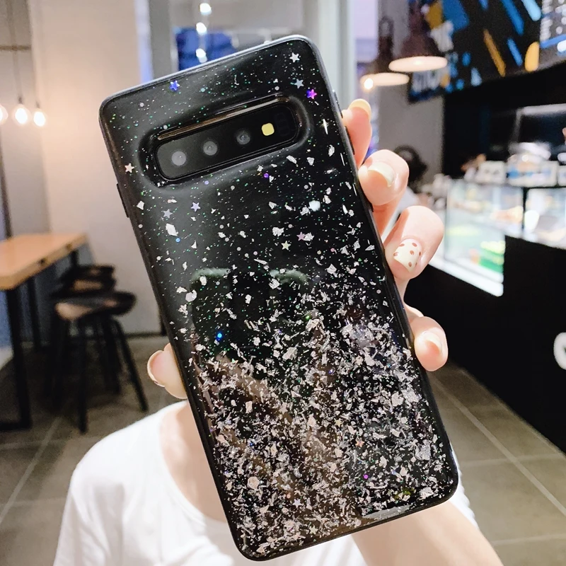 Мягкий Черный силиконовый чехол из ТПУ для Samsung Galaxy S7 Edge S8 S9 S10 Plus S10e | Мобильные