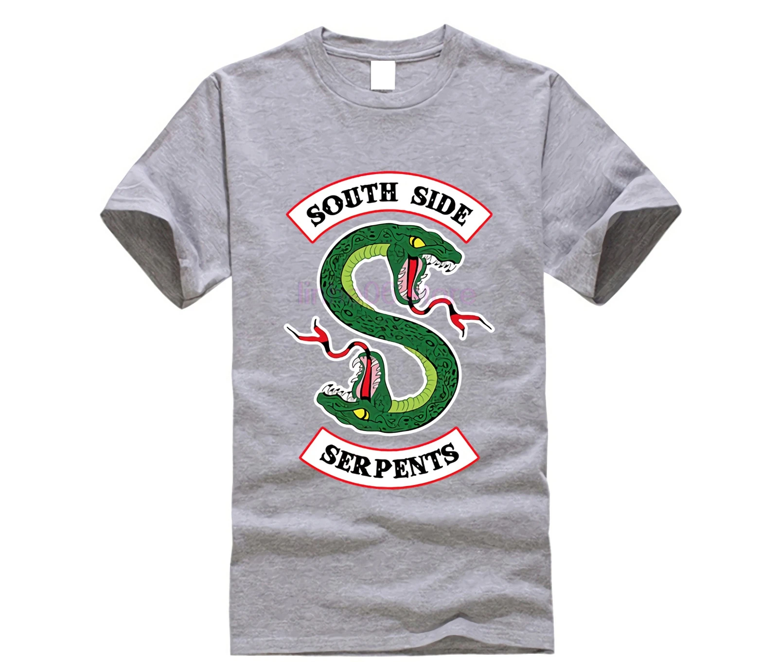 Мужская футболка с надписью South Side Serpents хлопковая повседневная черная