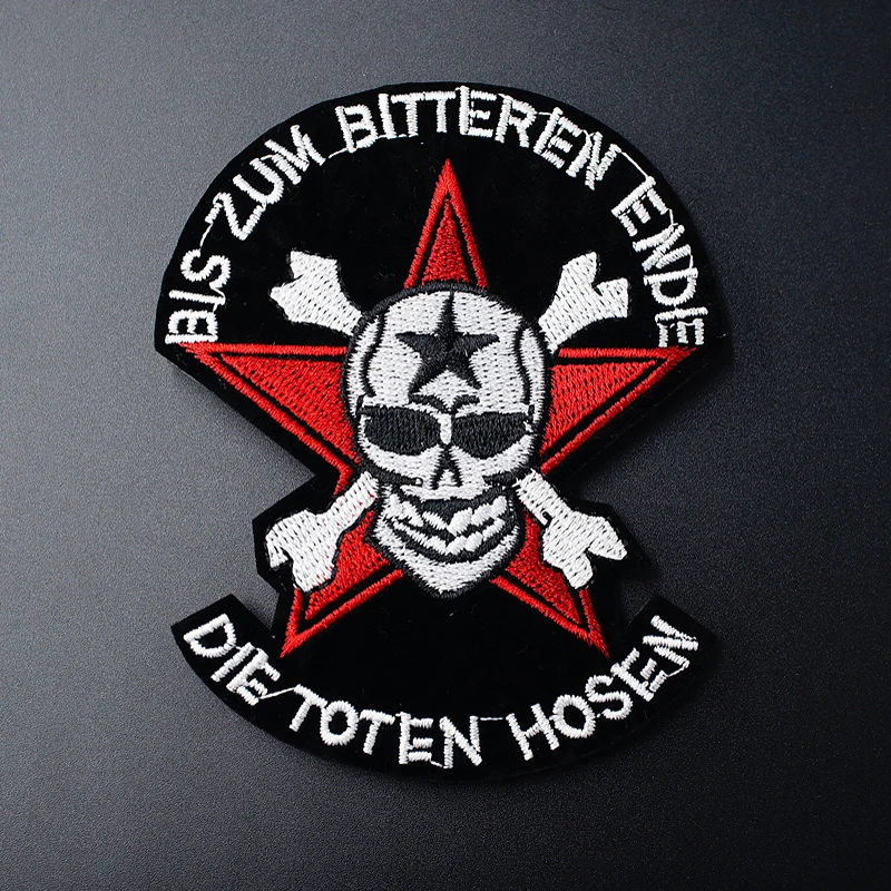 SKULL (Size:8.5x10.5cm) Patch Badges Embroidered Applique Sewing Clothes Stickers Garment Apparel Accessories | Дом и сад