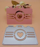 camera with heart cartoon cutting dies cutter knife mold scrapbooking dies metal stamps and die for card making diy