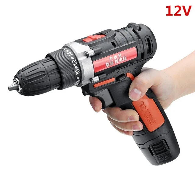 12V Новейший Аккумуляторный шуруповерт Ударная дрель 12 В/24 В перезаряжаемый Аккумуляторный торцевой ключ автомобильный домашний двойной скоростной ручной дрель электроинструменты - Цвет: 12V