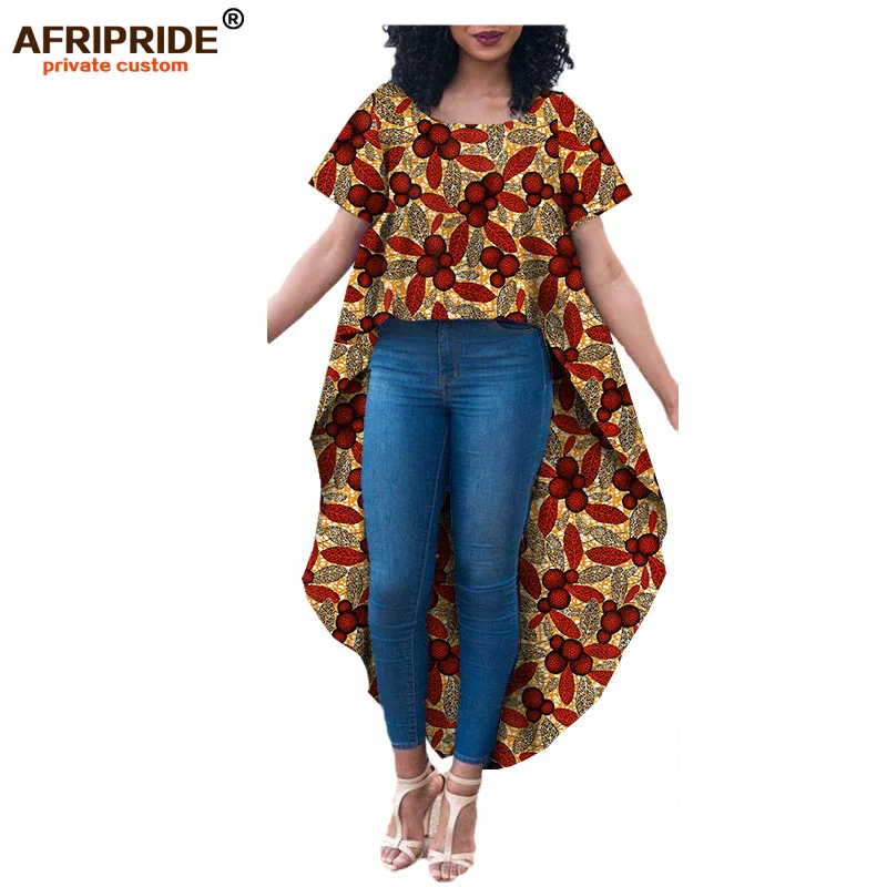 Весенние платья в африканском стиле для женщин футболка с коротким рукавом принт