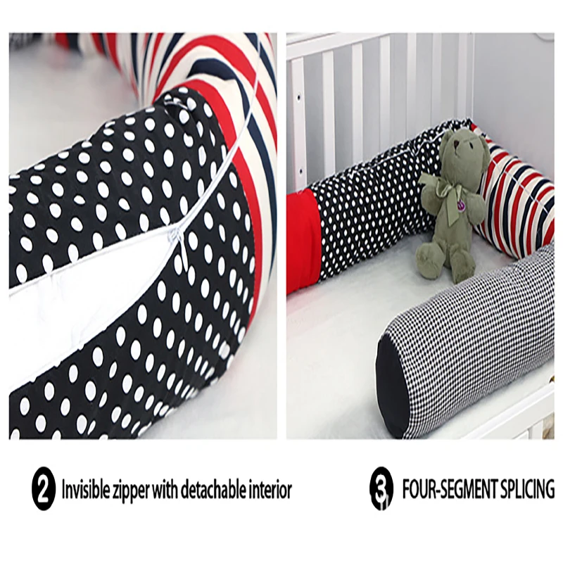 

Bumpers In The Crib Bedding 2.5Protection Decor Cushion Pillow DIY High Quality Aby Anti-Collision Strip Things For Newborn Baby