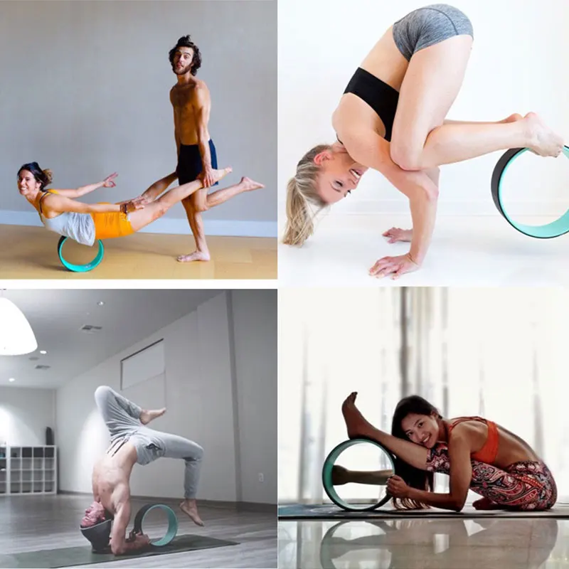 

Yoga Pilates Circle TPE Yoga Wheel Weight Loss Fitness Roller Back Waist Training Tool Slimming Shape The Body Magic Pilate Ring