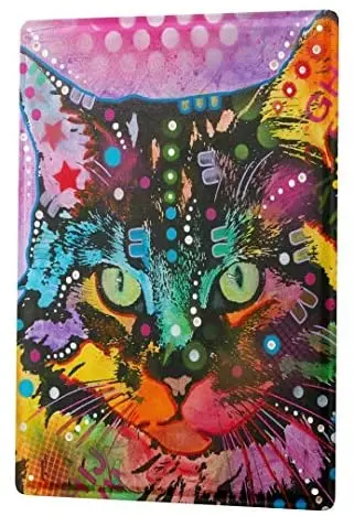 

Tin Sign Decor Plaques Cat Colorful cat
