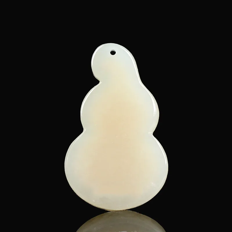 Натуральная китайская белая нефритовая подвеска Hetian мозаичная Золотая Тыква