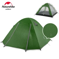 naturehike travel tent 2 3 4 person tent portable ultralight 210t upf 50 waterproof tent double layer outdoor camping tent