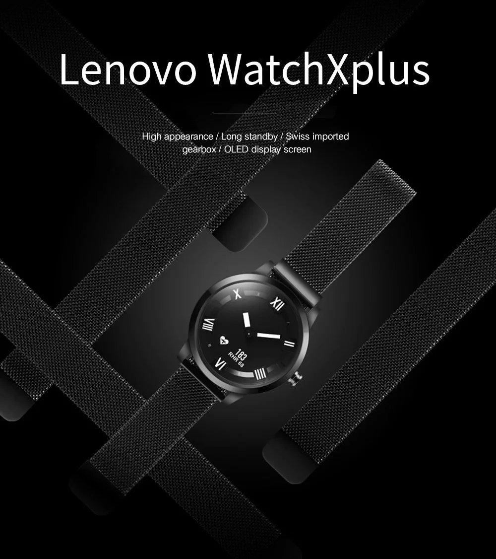 Lenovo часы сапфировые зеркальные oled-экран Смарт-часы X пульсометр измеритель артериального давления Смарт-часы 8TAM водонепроницаемый