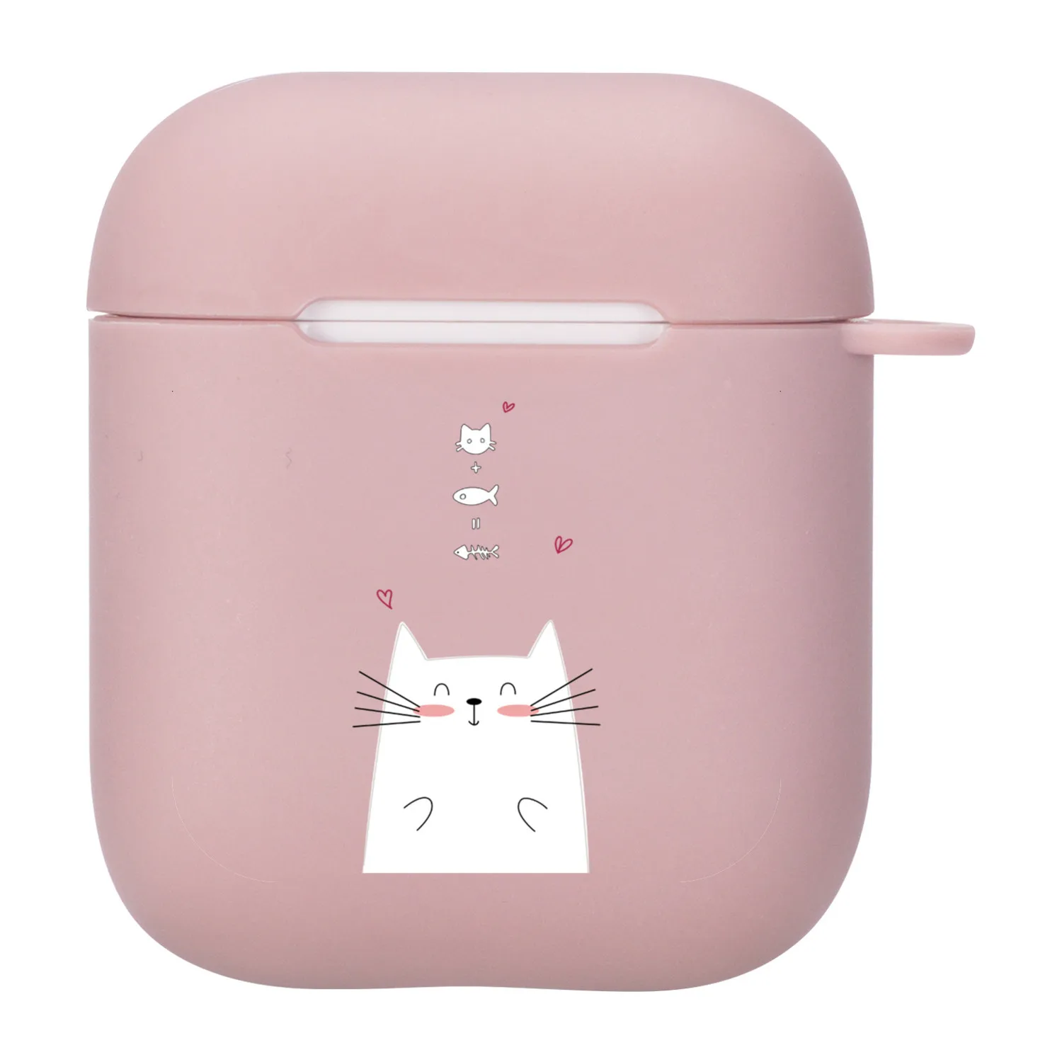 

Suitable For Apple Airpods 1/2 Apple, 1 / 2 Soft Silicone Case Lovers Cat Bluetooth Headset Case