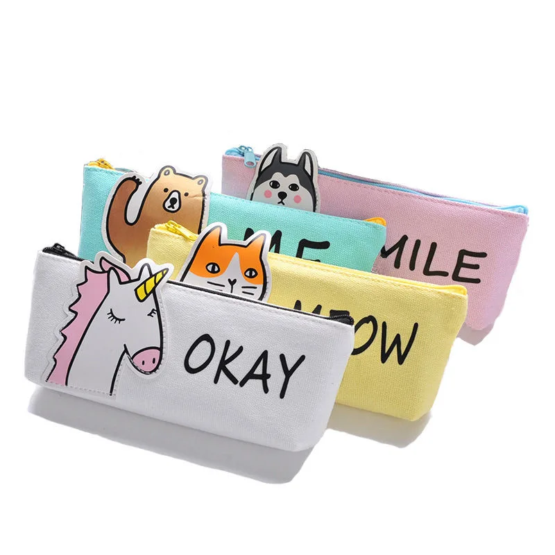 

High Quality Cartoon plush toy large capacity pencil case coin purse girl cute cloth watermelon shape zipper bag