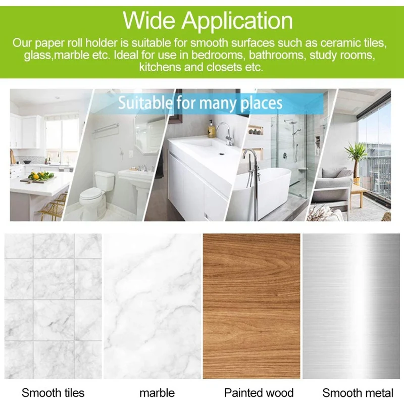 

Toilet Paper Roll Holder,Multifold Waterproof Tissue Organizer,Wall Mounted Toilet Roll Storage for Bathroom