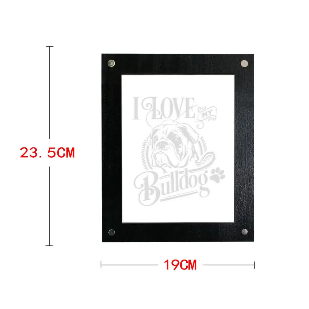 I Love my Bulldog Foot 3D Оптическая иллюзия световая фоторамка подарок для любимой собаки