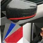 30x152 см 6D углеродное волокно без пузырей Растяжимая черныйсинийсерыйсеребристыйКрасный Универсальная автомобильная Виниловая пленка для всего тела наклейка