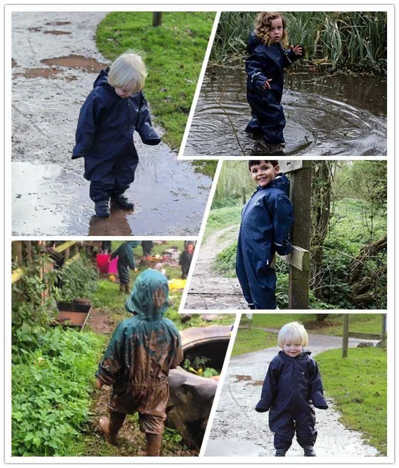 Mingkids Водонепроницаемый Ветрозащитный комбинезон мальчик осень весна дождевик