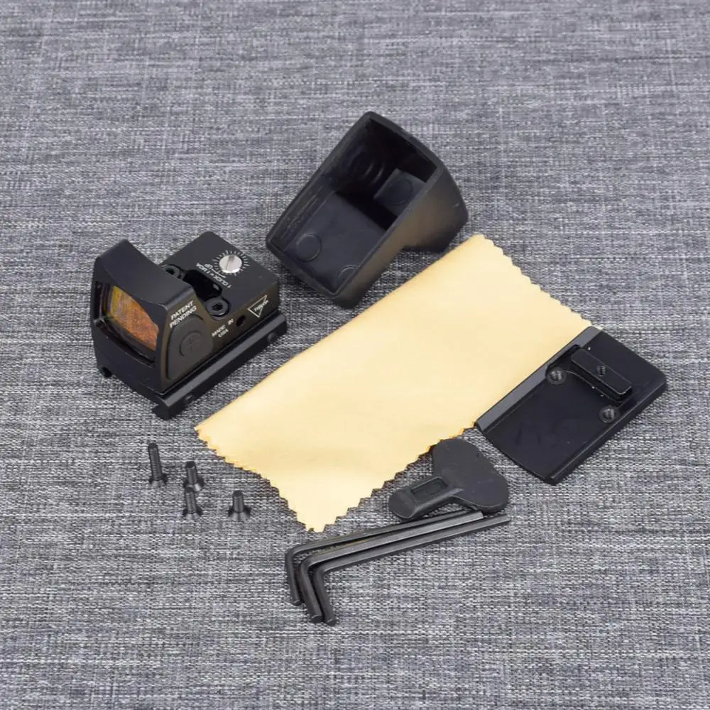 Оптический прицел Mini RMR с красной точкой регулируемый Коллиматор винтовочный Glock