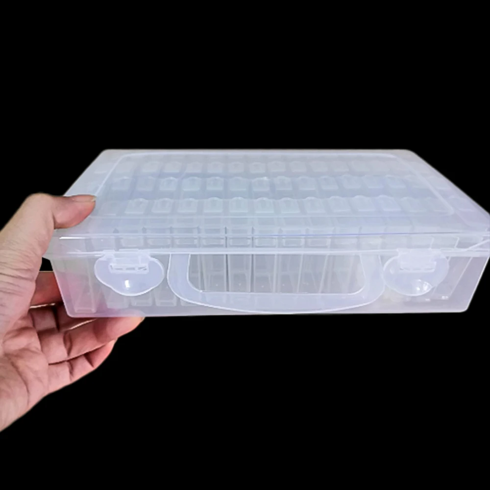 64 сетки алмазов картина аксессуары Стразы ящик для хранения с крышкой из