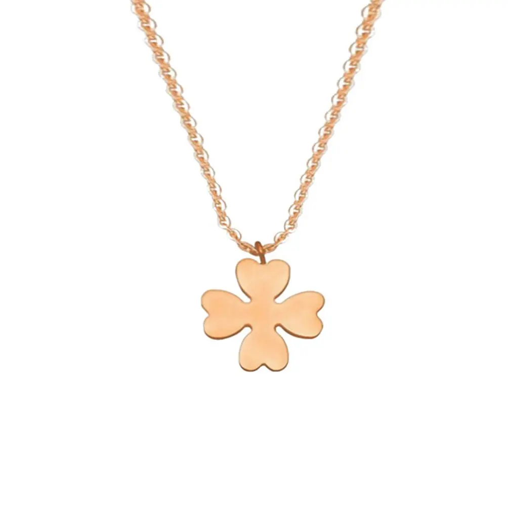 

Exquisite Fashion Clover Pendant Necklace Fashion Accessories Gifts Red New Necklace Clavicle Chain Small Jewelry