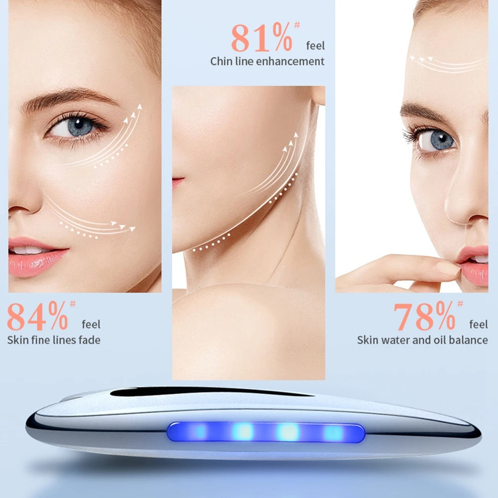 

Face Massager Heated Vibrating Facial Massager Electric Gua Sha Skin Care Beauty Tool Scraping Plate Lifting Slimming Machine