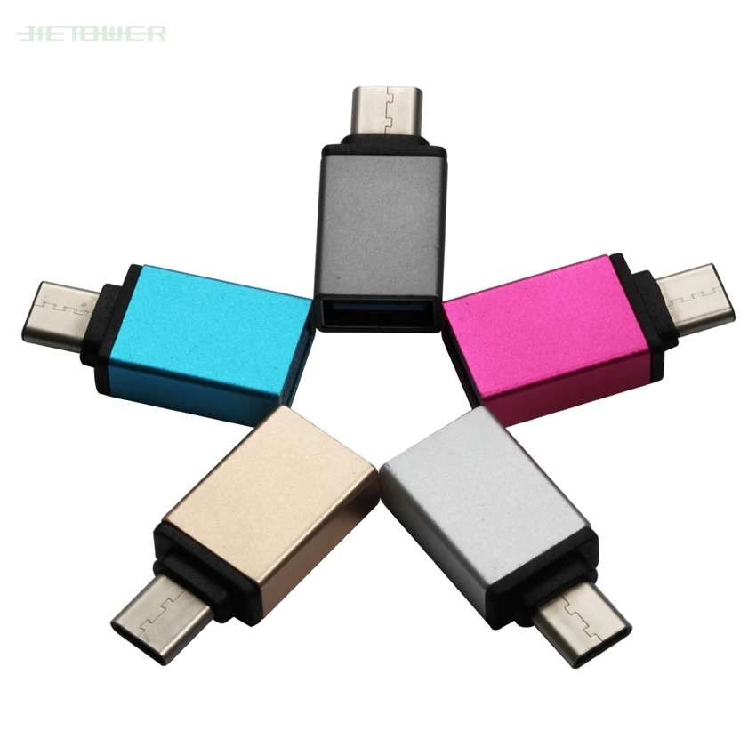 Адаптер USB C OTG для быстрой зарядки 3 0 к адаптеру Type Macbook Pro Xiaomi mi 10 Mini адаптер кабель
