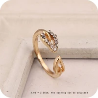 vintage fashion two leaves imitation couple rings korean female jewelry anillos women elegant party accessories