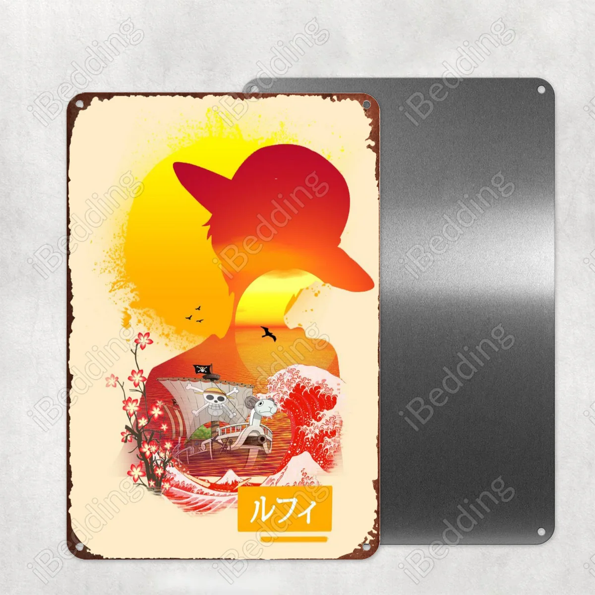 

Аниме обезьянка D Luffy металлическая вывеска-плакат украшение для дома и бара железная живопись персонализированный Паб Клуб промышленный Д...