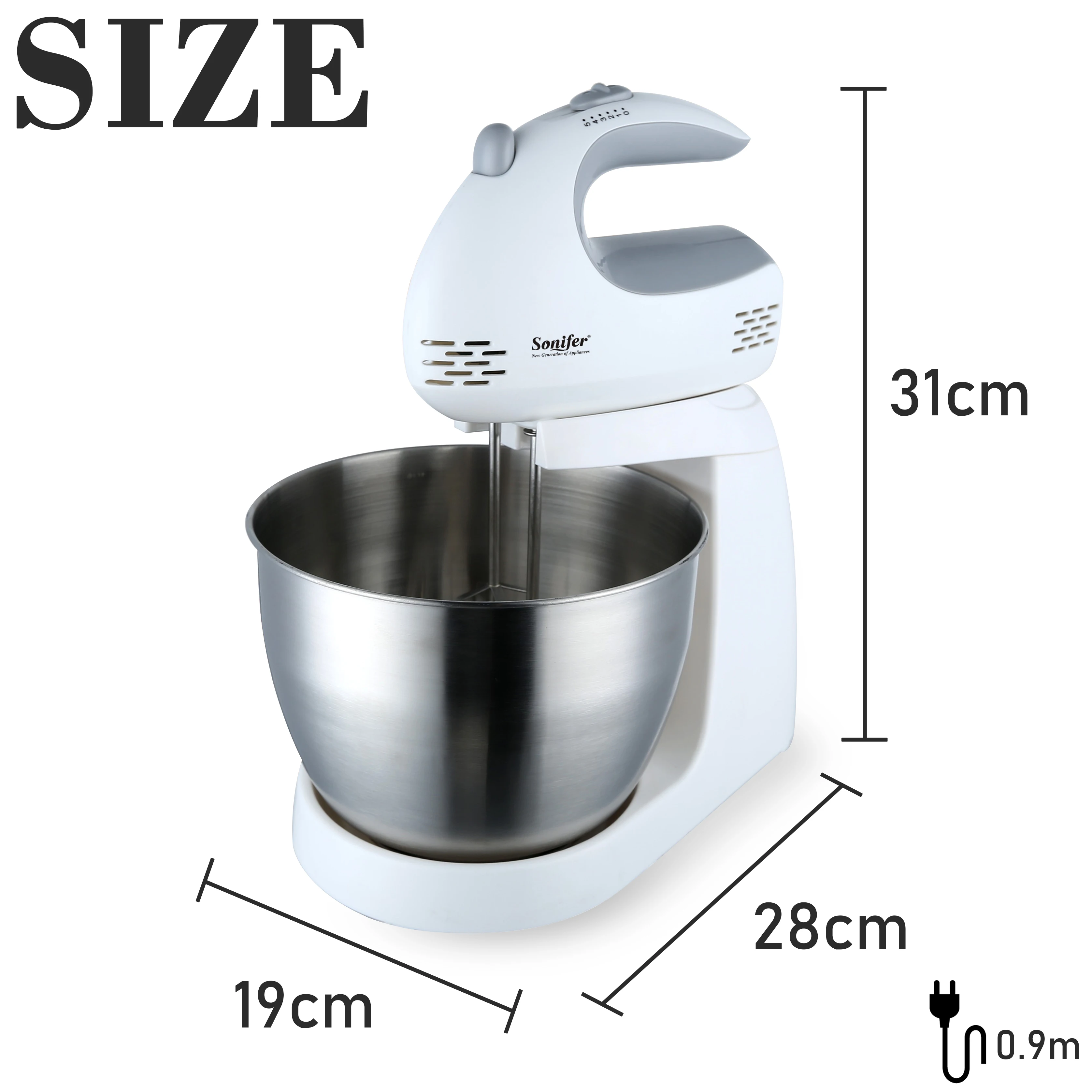 200 Вт многофункциональный Настольный Электрический миксер для пищевых продуктов