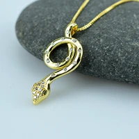 new fashion necklace 3518mm snake cobra pendants short long women colar gift jewelry choker