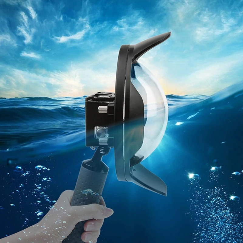 Ручной Водонепроницаемый подводный чехол с куполом для GoPro Hero 7 6 5 Поплавковым