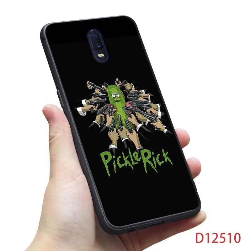 Для oneplus one plus 7 pro 7t pro 7 6 6t 5t Мягкий силиконовый чехол для телефона Забавный мультфильм Рик и Морти аниме - Цвет: D12510