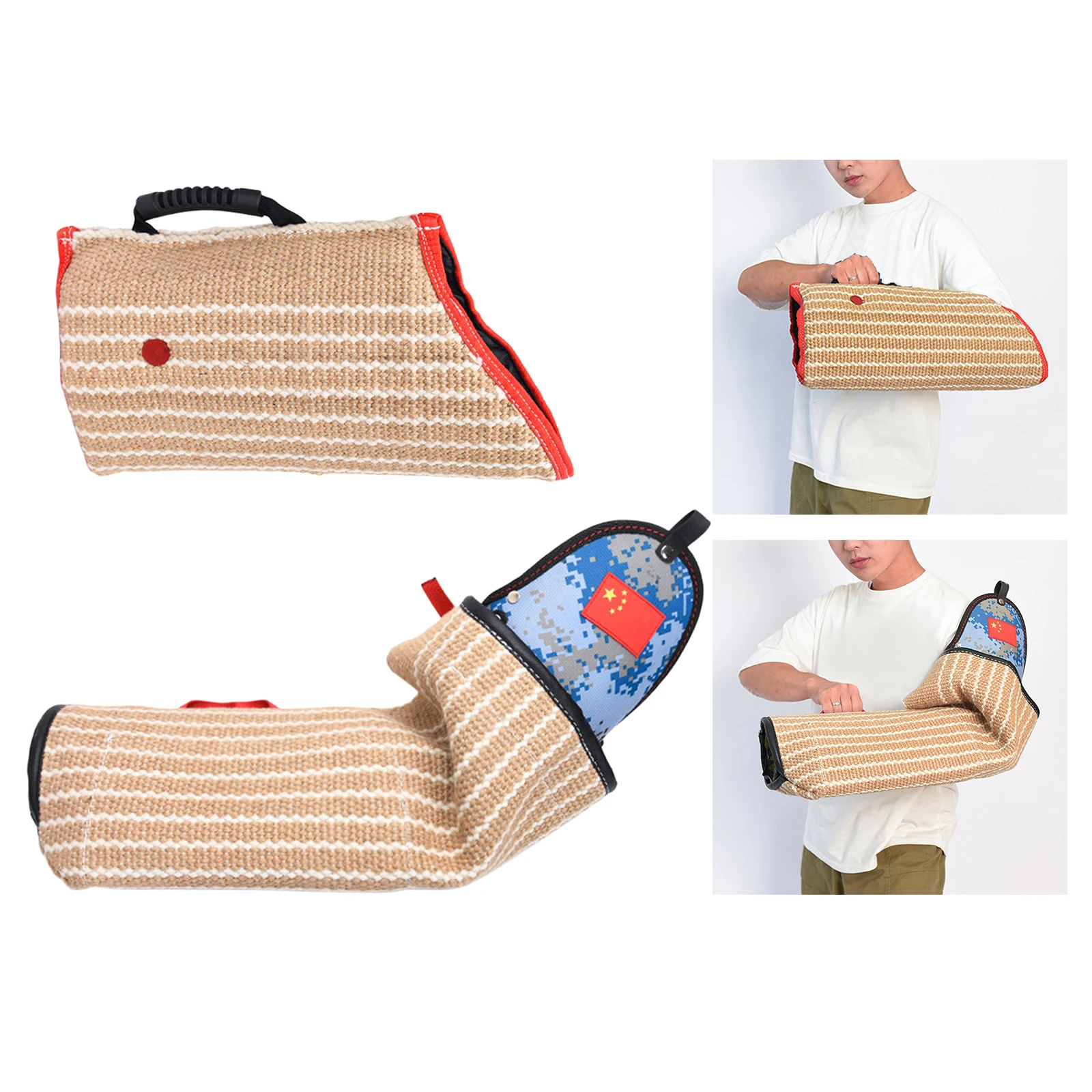 

Durable Dog Training Bite Tugs Pet Biting Pillow Dog Bite Arm Sleeve with Handle for German Puppy Chewing Toys