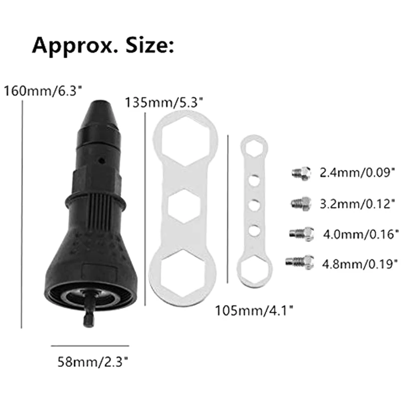 Заклепки для аккумуляторной дрели набор инструментов электрической заклепочный
