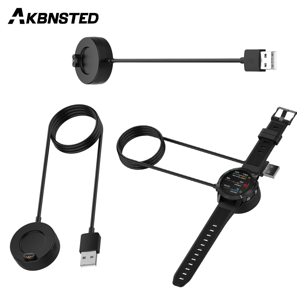 AKBNSTED 100 см зарядная док станция USB зарядный кабель шнур для Garmin Fenix 5/5S/5X/6/6S/6X Pro