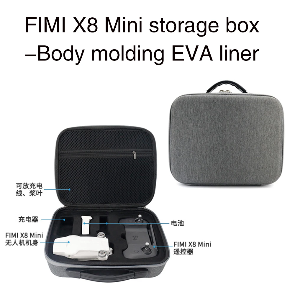

FIMI X8 MINI Storage Box Drone EVA Suitcase Waterproof and Anti-seismic Complete Accessory Bag