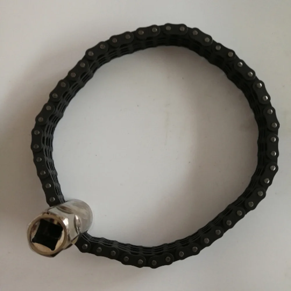 

44 Sections Oil Filter Spanner Shape Double Chain Disassemble Auto Car Oil Filter Wrench Removal Tool