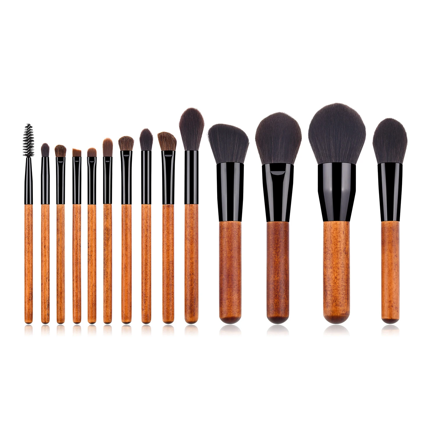 14 шт. новинка набор кистей для макияжа высокое качество деревянная ручка яркий