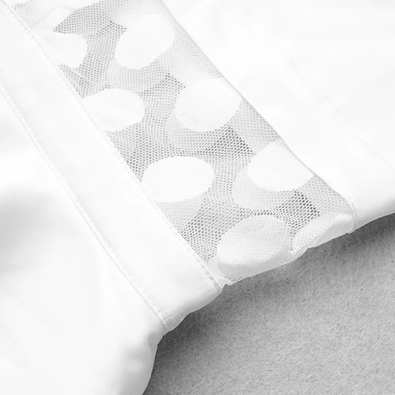 VC Горячая точка сетчатыми вставками Spagehtti на завязках с оборками дизайн