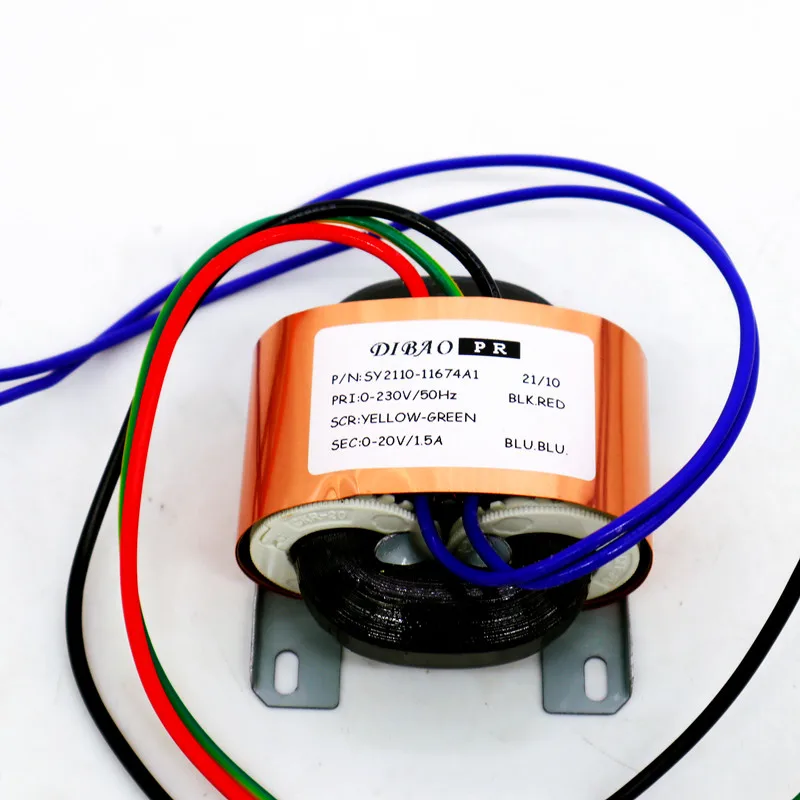 

30VA Voltage AC0-20v/1.5A R-Core HiFi Transformer Linear power supply for TUBE preamp / DAC / amplifier Audio transformer