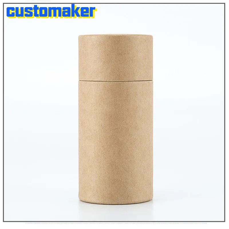 200 шт. картонная туба с масляными цилиндрическими крафтами косметическая