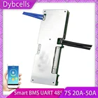 Защитная Плата Smart 7S BMS 24 В для литиевого аккумулятора, балансировка Li-Ion Lipo 50 А 40 А 30 А 20 А, Bluetooth, телефон, приложение, дисплей, монитор для ПК