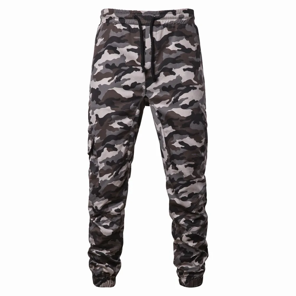 

Four Seasons New Style Camouflage Elastic Waist Spodnie Trousers Men's Slim Leggings Korean Rope Harem Sweatpants Vetement Homme