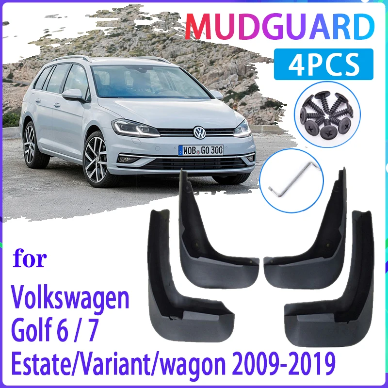 

4 PCS Car MudFlaps for VW Golf 6 7 MK6 MK7 Estate Variant wagon 2009~2019 Mudguard Splash Guards Fender Auto Accessories