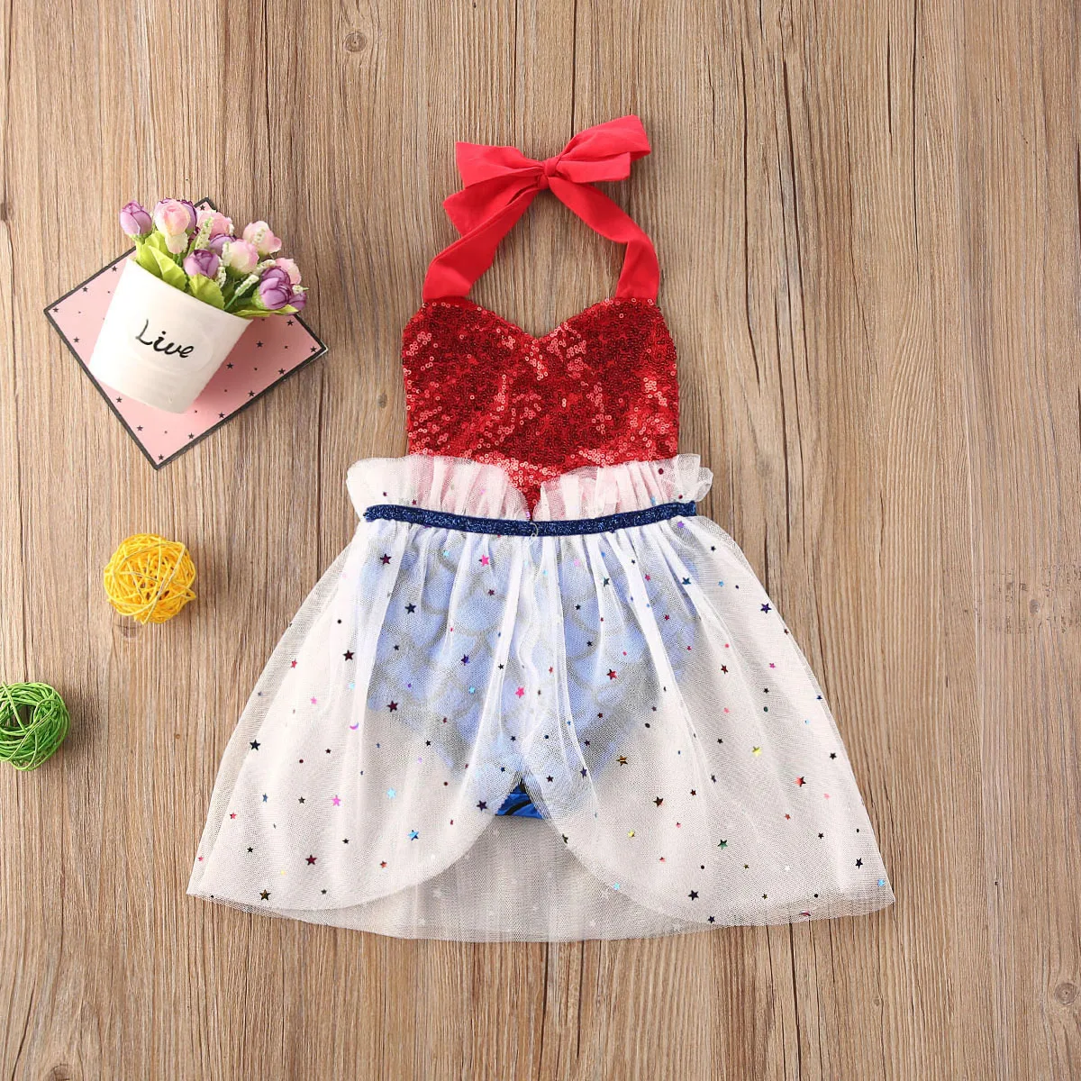 Детский сетчатый комбинезон со звездами и блестками для новорожденных девочек |