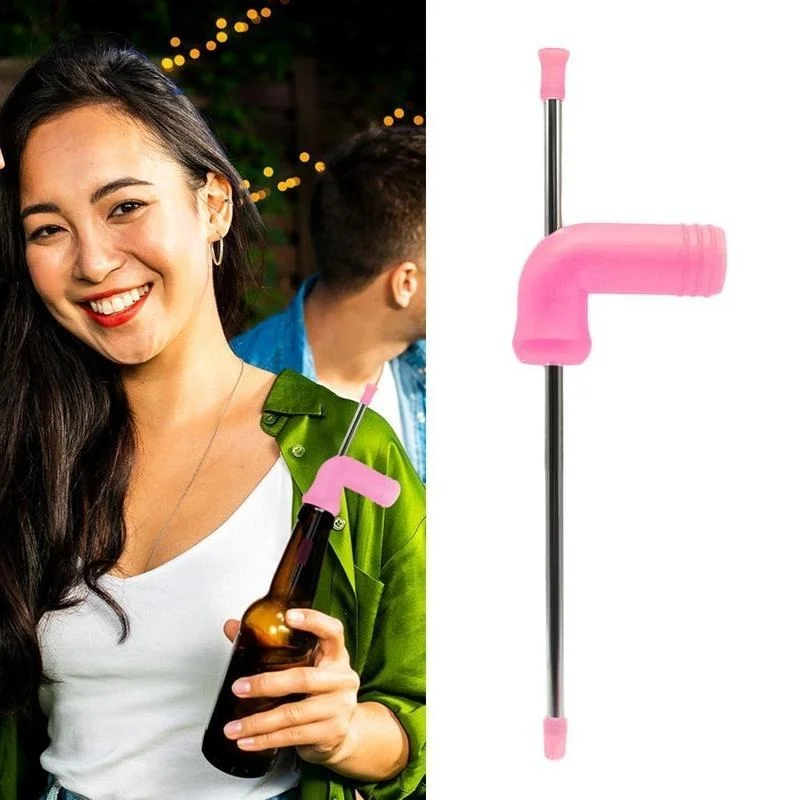1PCS Beer Snorkel Straw Bong Funnel Slammer Double Drinking Bar Tools Festivals Party Dispenser beer tap | Дом и сад